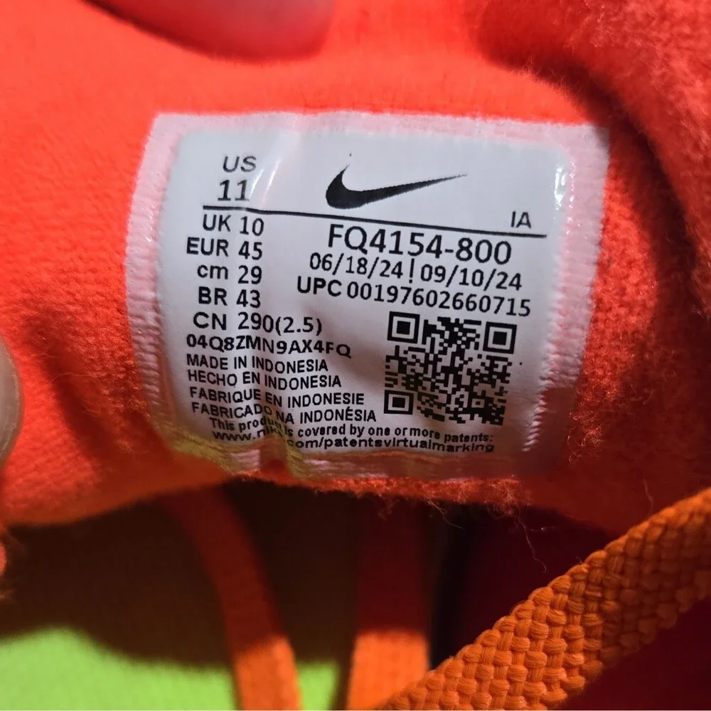 Nike Zoom Challenge Pickleball Shoes Hyper Orange Volt FQ4154-800 Men Size 11